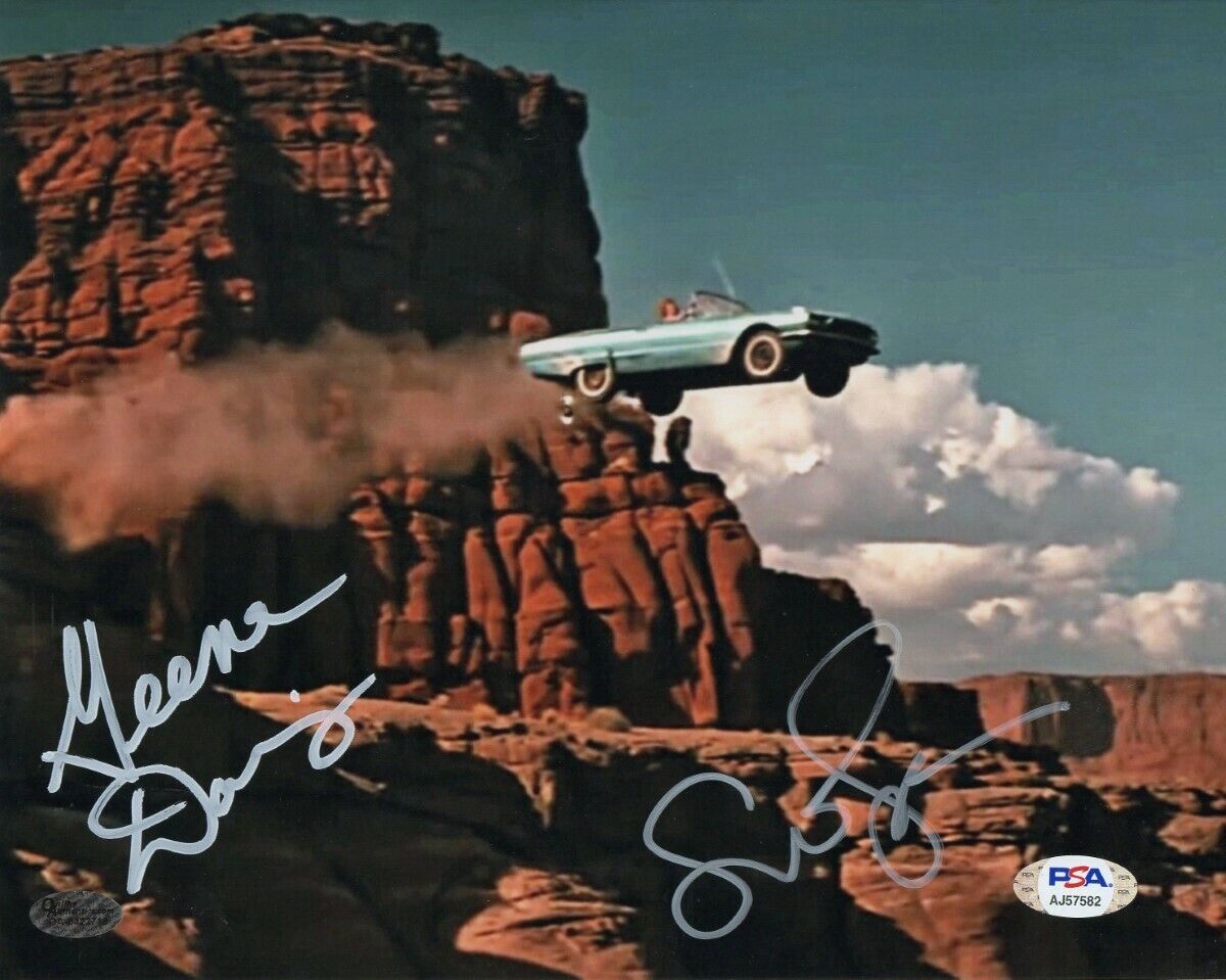 Geena Davis Susan Sarandon Signed Autographed 8X10 Photo Poster painting Thelma & Louise PSA COA