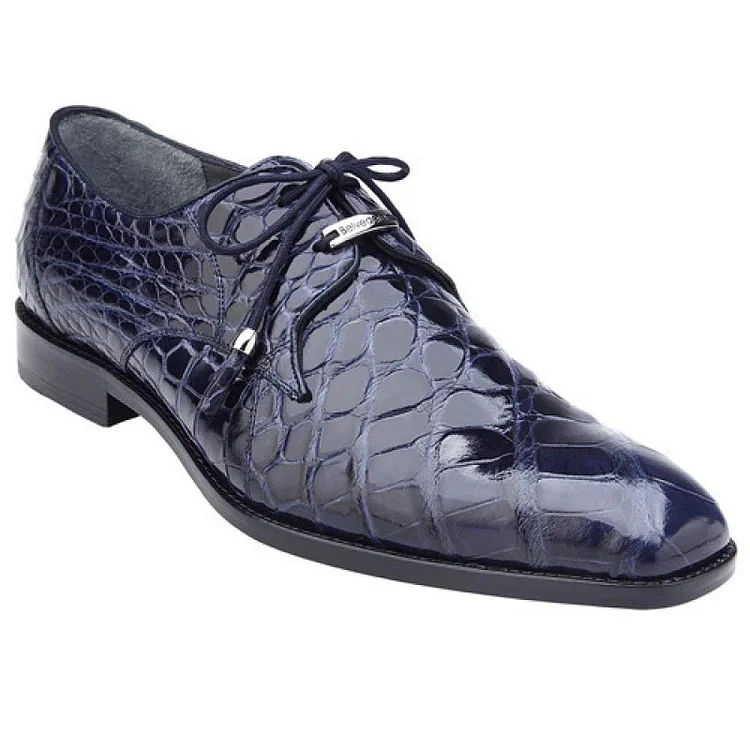 Men Alligator Leather Business Dress Shoes