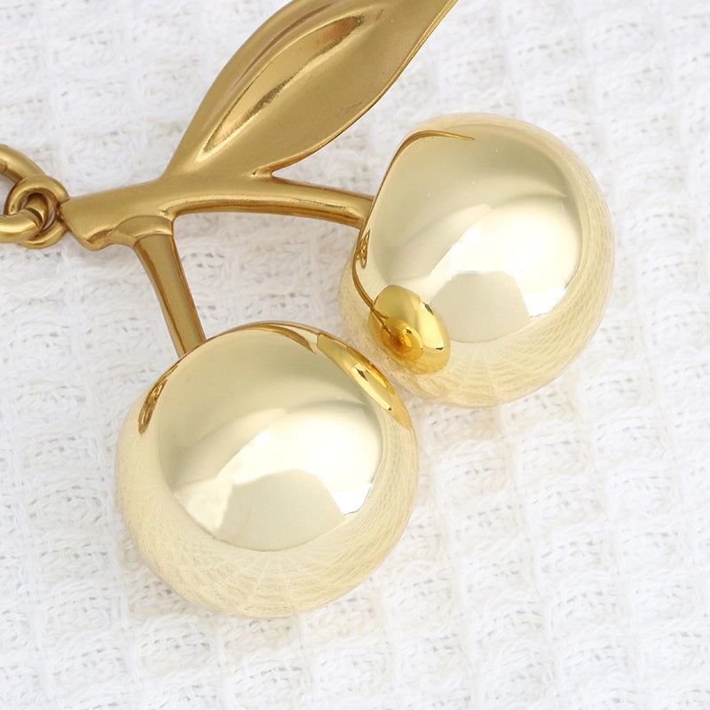 Zinc Alloy Cherry Bag Charms