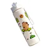 800ml Capybara Cute Water Cup with Straw & Handle Travel Water Bottle for Sports