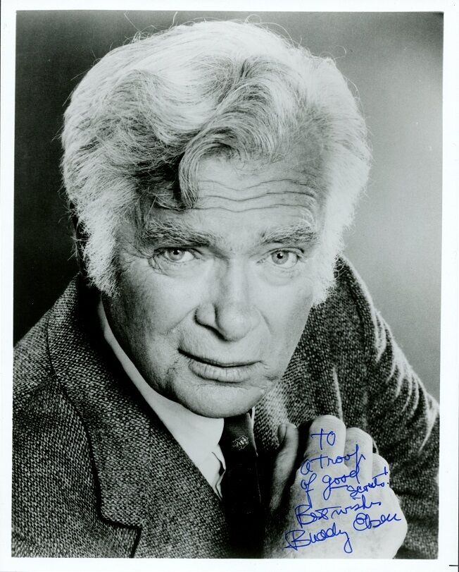 BUDDY EBSEN Signed Photo Poster painting - Beverley Hillbillies / Barnaby Jones