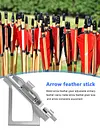 Metal Arrow Tail Feather Sticking Device Adjustable Archery Fletching Stick