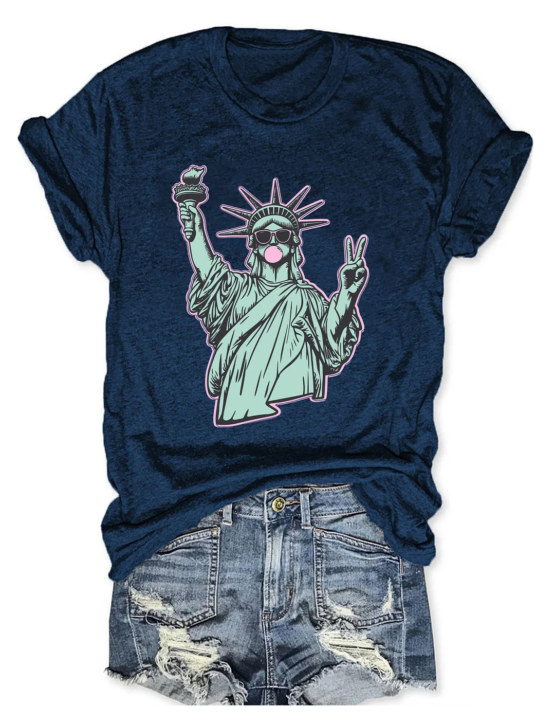 4th Of July Statue Of Liberty T-shirt
