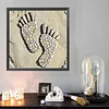 Diamond Painting -DIY Round Drill Stone Art Footprint(40x40cm)