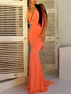Solid Color Deep V-Neck Backless Sexy Slim Party Maxi Dress