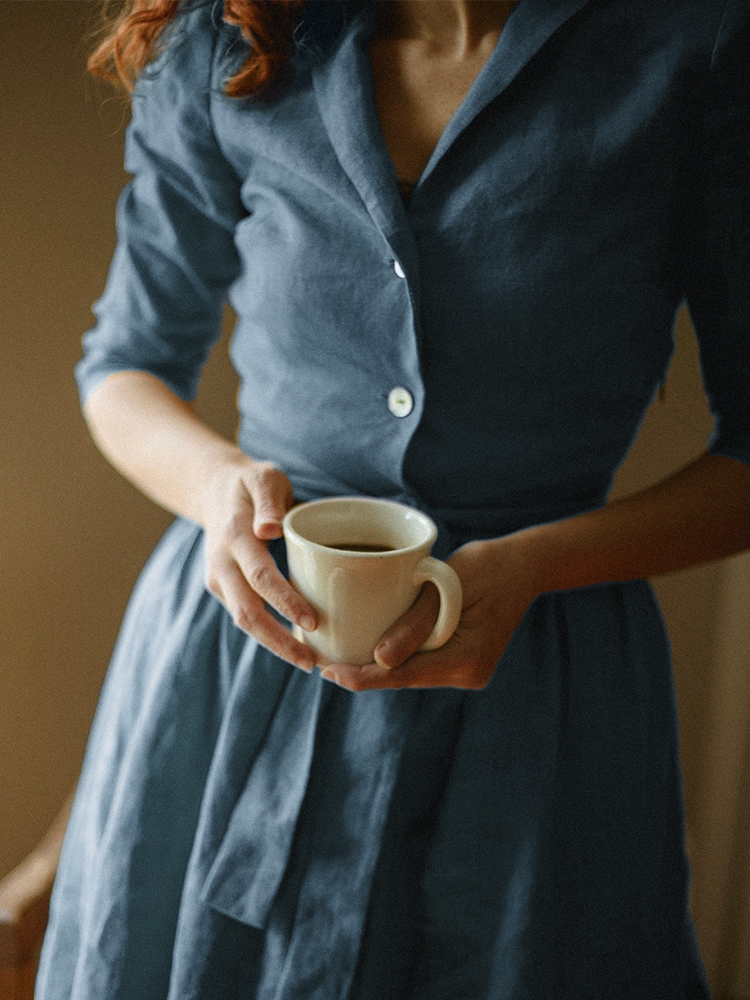 shawl collar cocktail dress