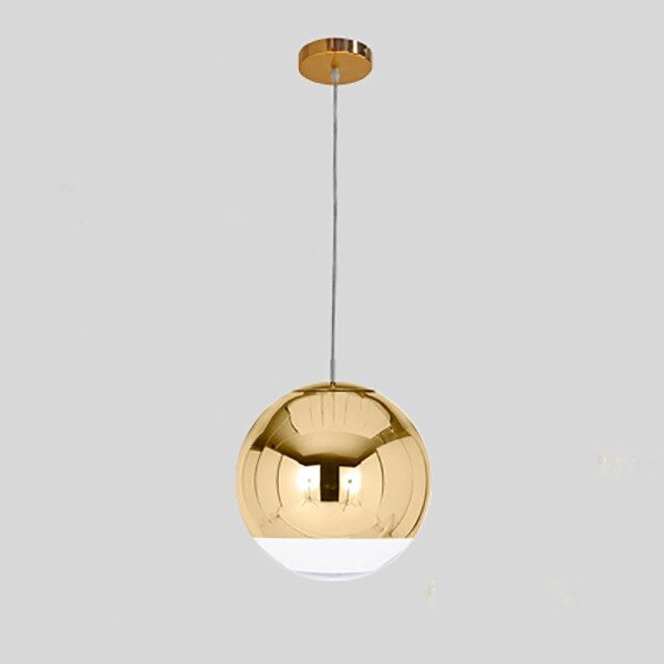 Modern TDixon Pendant Lights Gold Silver Mirror Ball Hanglamp Globe Glass Led Lamp Kitchen Living Room Bedroom Nordic Lamp