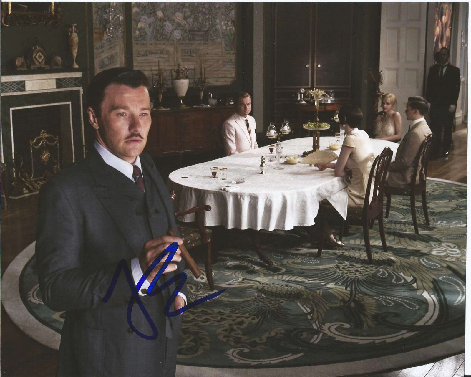 JOEL EDGERTON HAND SIGNED AUTHENTIC THE GREAT GATSBY 'TOM' 8X10 Photo Poster painting w/COA