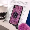 Hair Ball Airbag Bracket Diamond Huawei iPhone Samsung Case