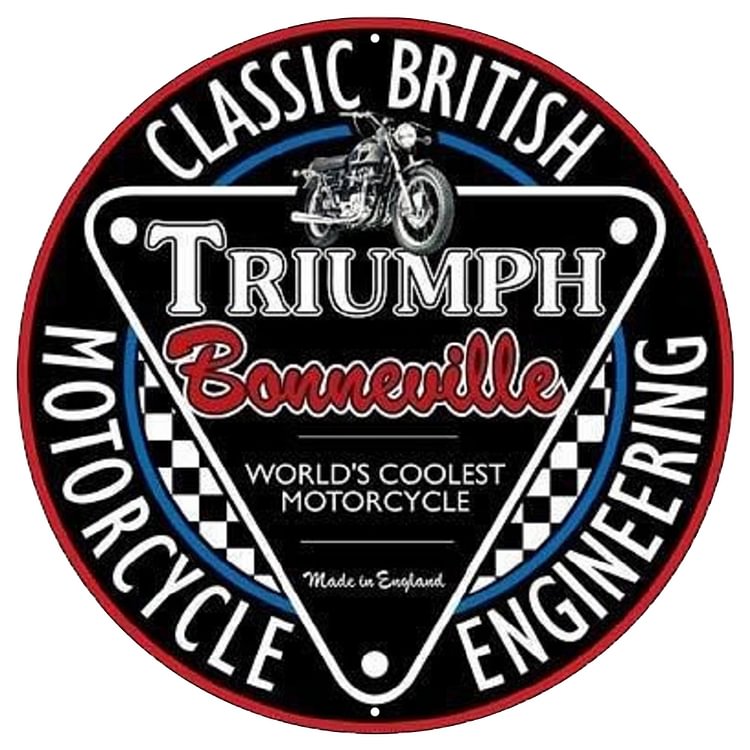 Triumph Motorcycle - Tin Signs/Wooden Signs - Car Series - 12*12inches (Round)