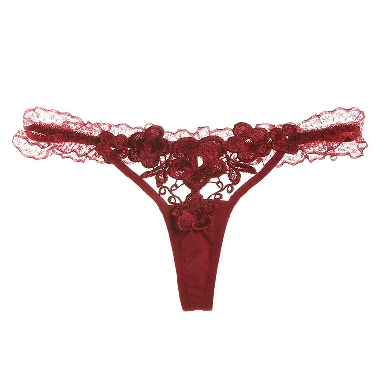 New Women's Panties Sexy Thongs Seamless Panties Low Waist Lace women Briefs T - Back Transparent Breathable Intimates g String