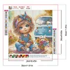 Diamond Painting -DIY Round Drill Cute Big Eyes Girl