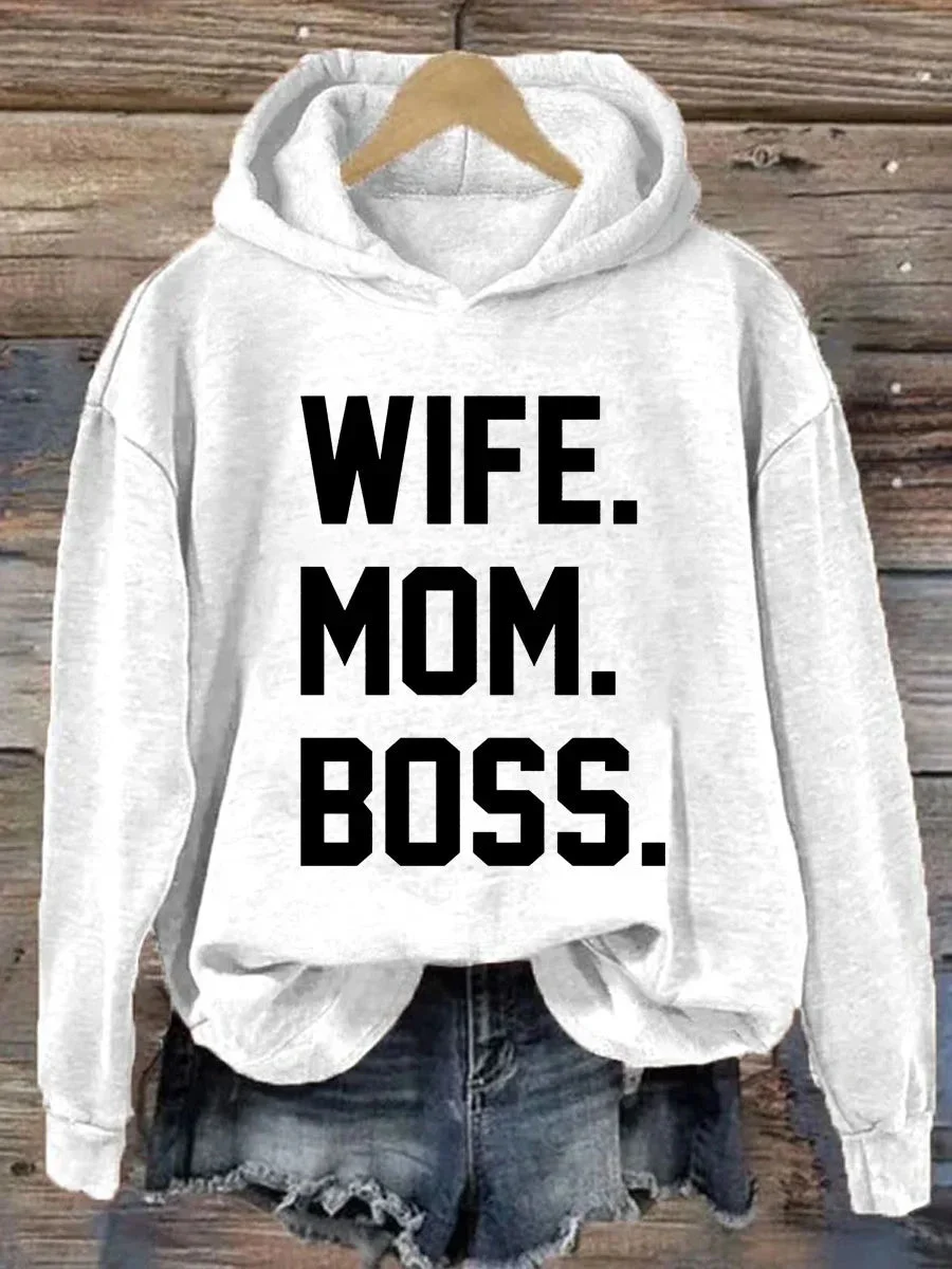 Wife Mom Boss Hoodie