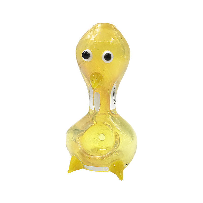 Lovely Yellow Duck Spoon Pipe Heady Glass Pipes