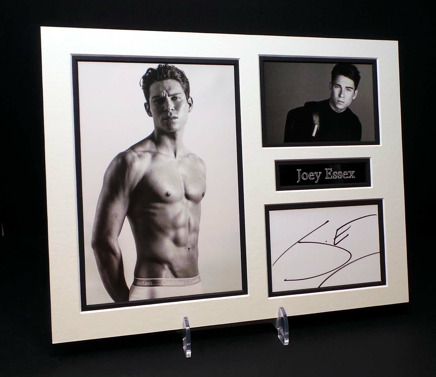 Joey ESSEX Signed Mounted Photo Poster painting Display AFTAL RD COA Former TOWIE Star