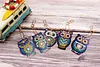 5pcs DIY Full Drill Diamond Paintng Special-shaped Owl Keychains Kit