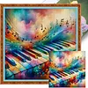 Musical Notes And Piano-11CT Stamped Cross Stitch 40*40cm tapestrymarket