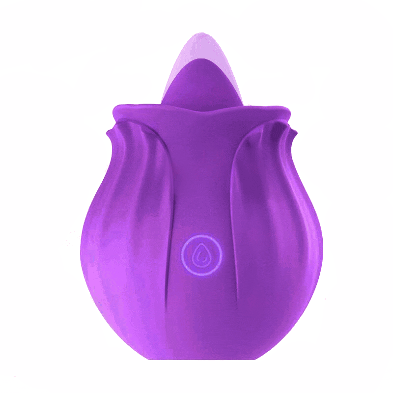 The Rose Toy with Tongue in Purple - Rose Toy