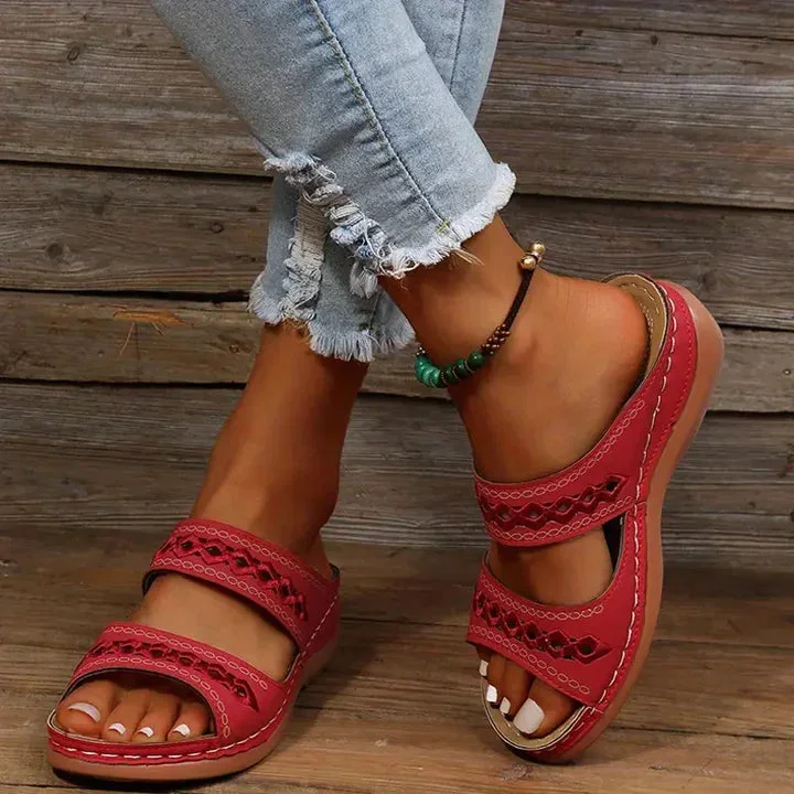 Orthopedic Wedge Sandals with Arch Support 