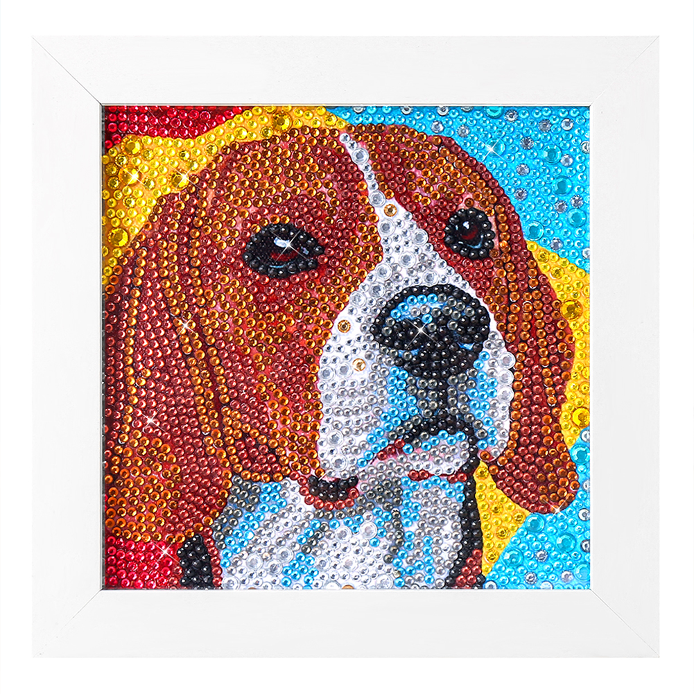 

Dog (With Frame) - Special Shaped Diamond Painting - 15*15CM, 501 Original