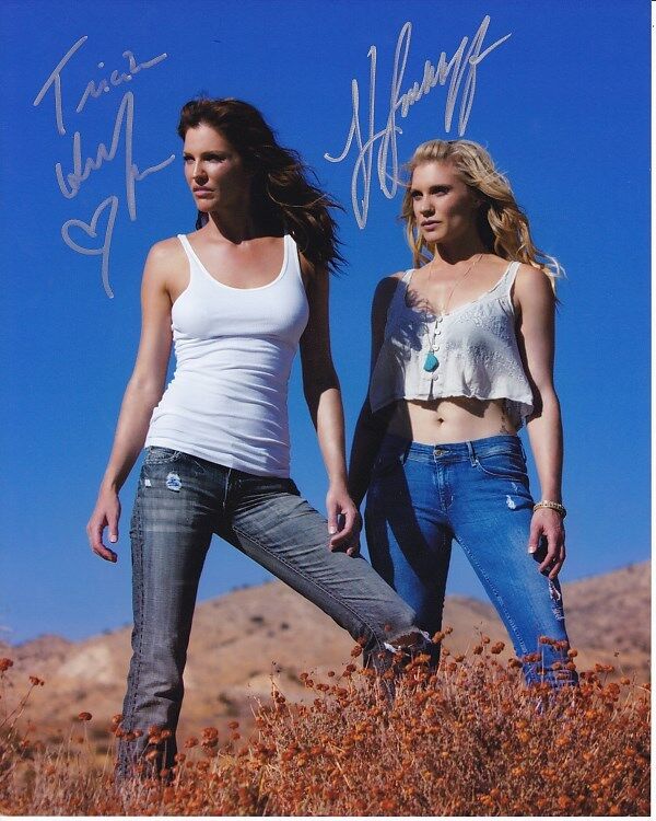 KATEE SACKHOFF and TRICIA HELFER Signed Autographed Photo Poster painting