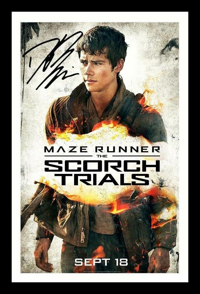 Dylan O'Brien - Maze Runner Autograph Signed & Framed Photo Poster painting