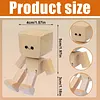 Shaking Feet Wooden Dolls Ornaments Wooden Figure Shaking Feet for Car Sedan SUV
