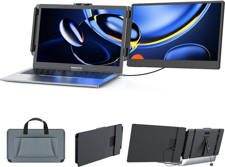 OFIYAA P1 Dual-Screen 12 inches Extender Portable Monitor for Laptop