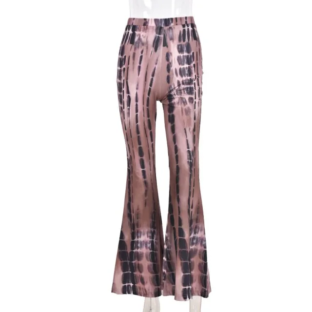 Autumn Bell Sanke Print Pants