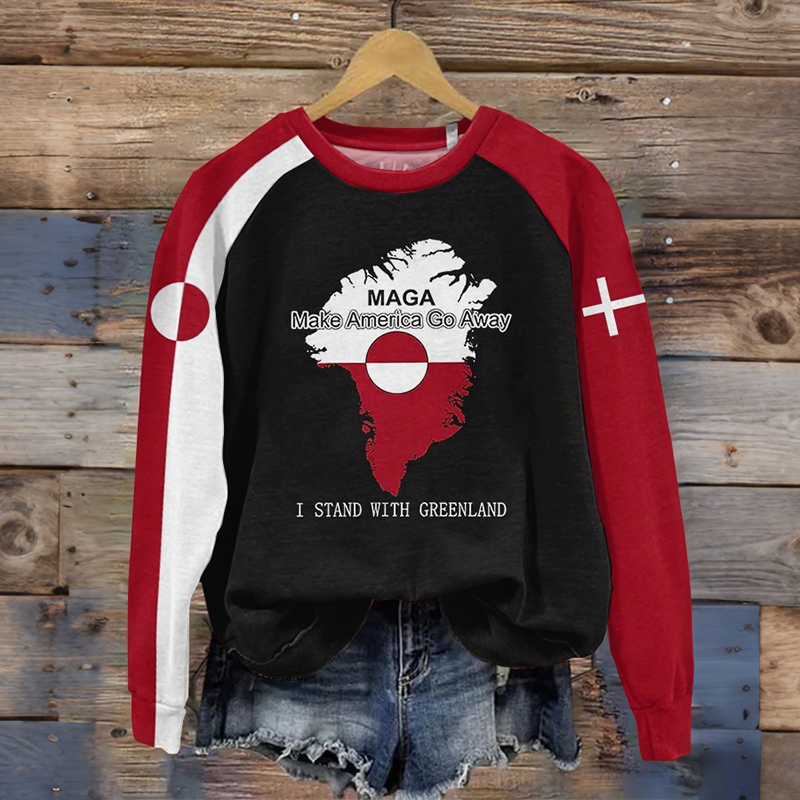 Greenland Women's Printed Sweatshirt artswardrobe