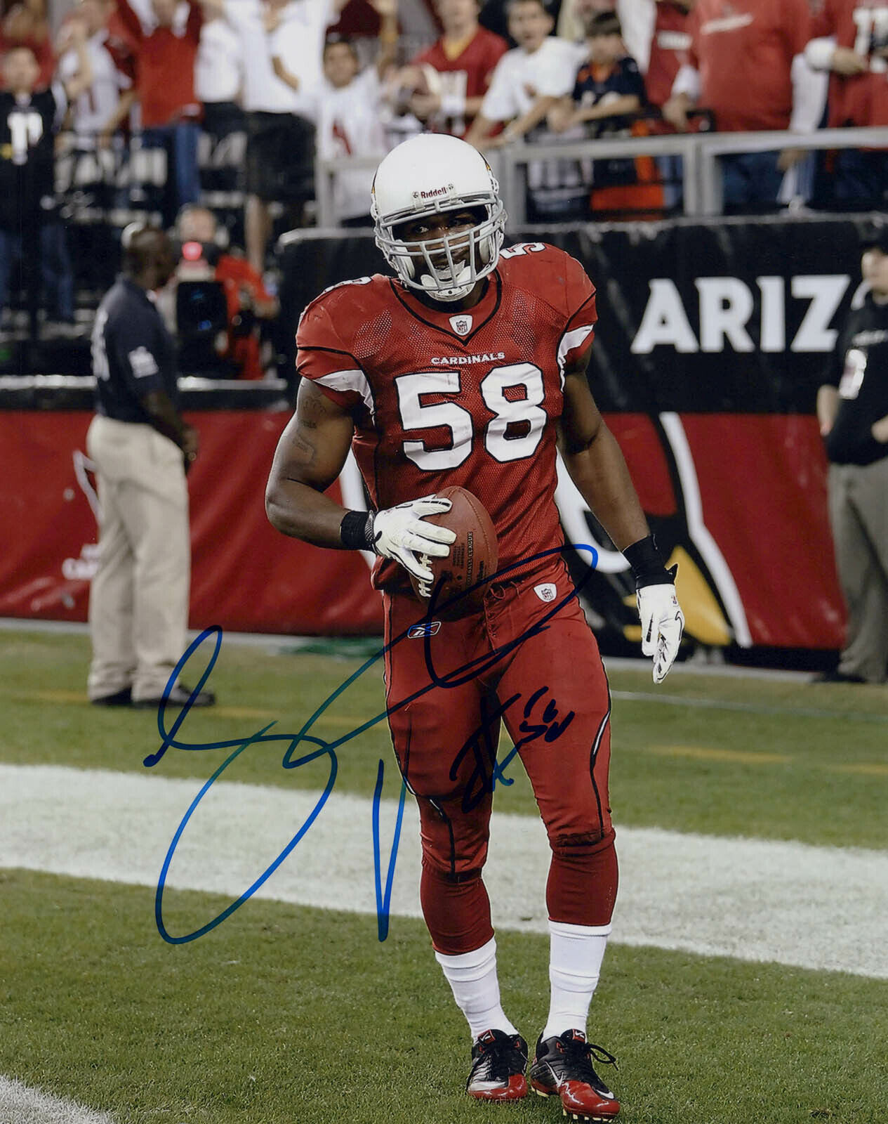 DARYL WASHINGTON signed Autographed ARIZONA CARDINALS