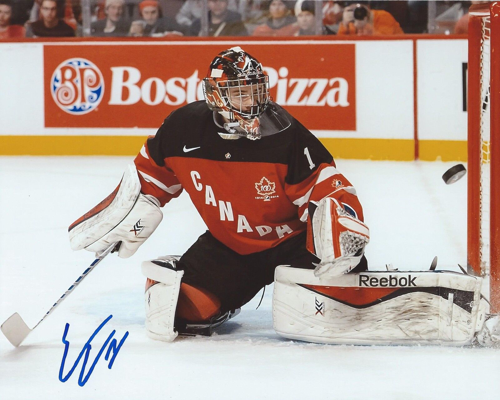 Eric Comrie Signed 8×10 Photo Poster painting Team Canada World Juniors Autographed COA B