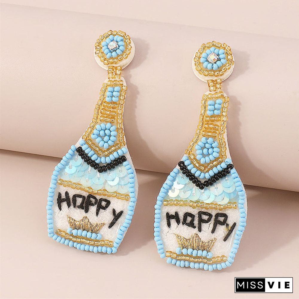 Casual Daily Patchwork Sequins Earrings