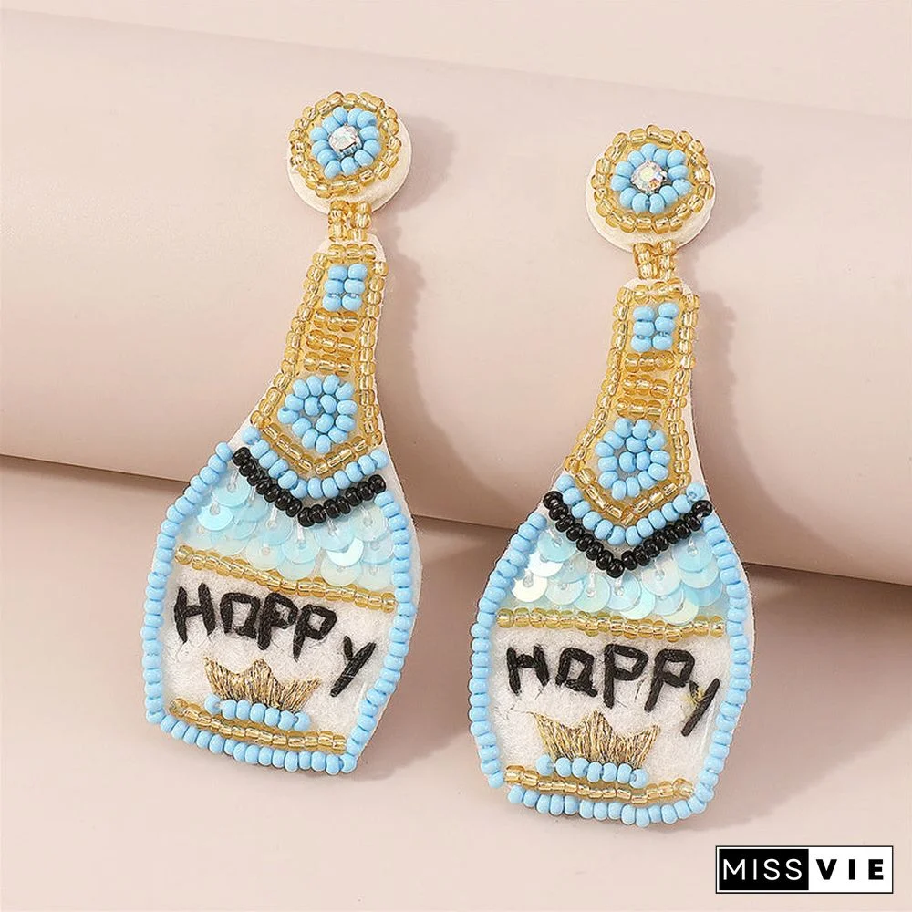 Casual Daily Patchwork Sequins Earrings