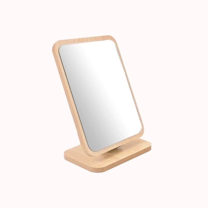 Minimalist Solid Color Wood Mirror 1 Piece