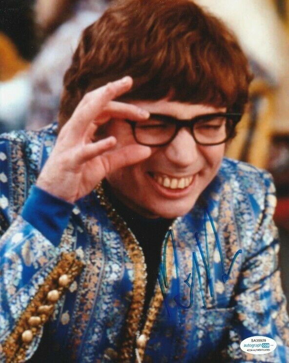 *WOW* MIKE MYERS SIGNED AUSTIN POWERS 8x10 Photo Poster painting! SHREK ACOA COA EXACT PROOF!