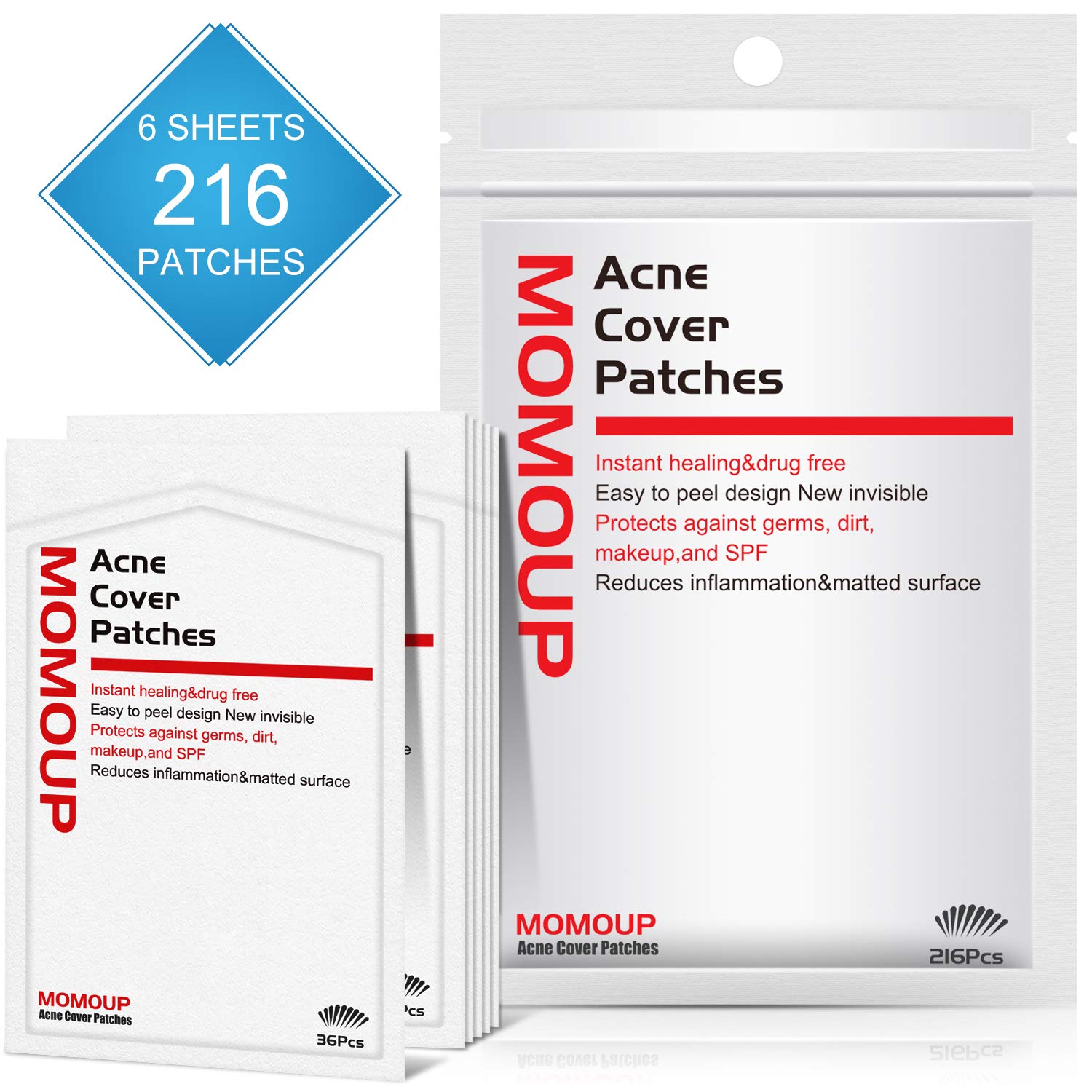 Acne Patch, Momoup Acne Pimple Master Patch 216 dots ...