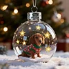 Christmas Day Dog SnowBall Globe Ornaments Decration Family Gift
