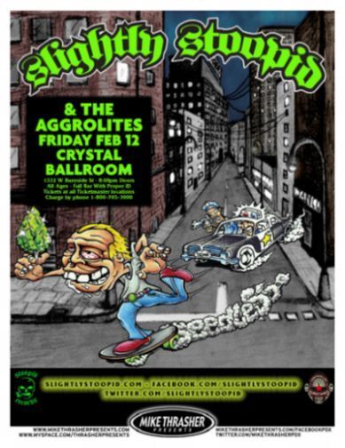 SLIGHTLY STOOPID 2010 Gig POSTER Portland Oregon Concert