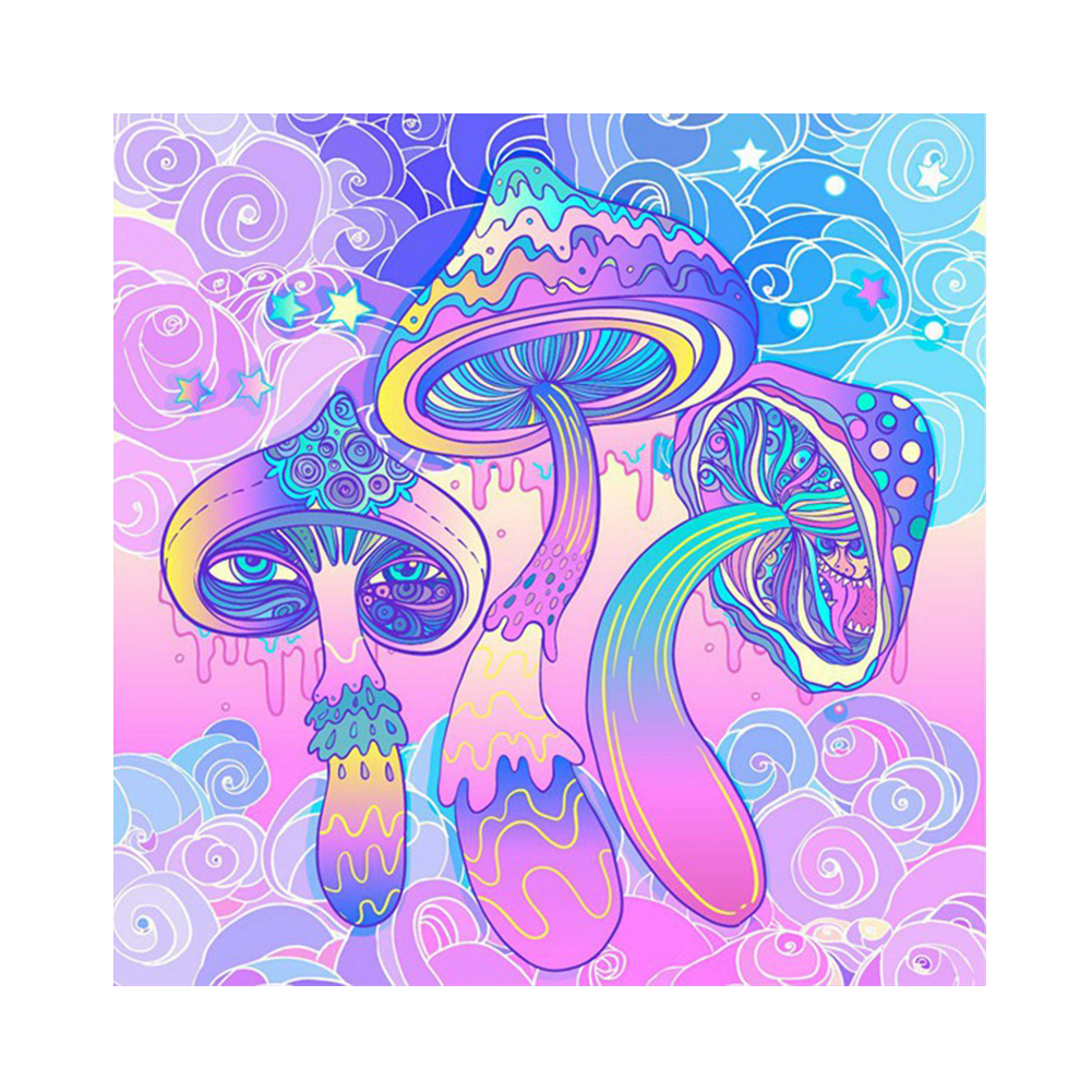 

Color Mushroom - Round Drill Diamond Painting - 30*30CM, 03, 501 Original