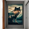 Timber Wolf-11CT Stamped Cross Stitch 40*60cm (Big Size)