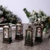 Christmas glowing interior water-filled wind lantern
