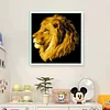 Lion - 9CT Partial Beaded Cross Stitch Kit(45x47cm)