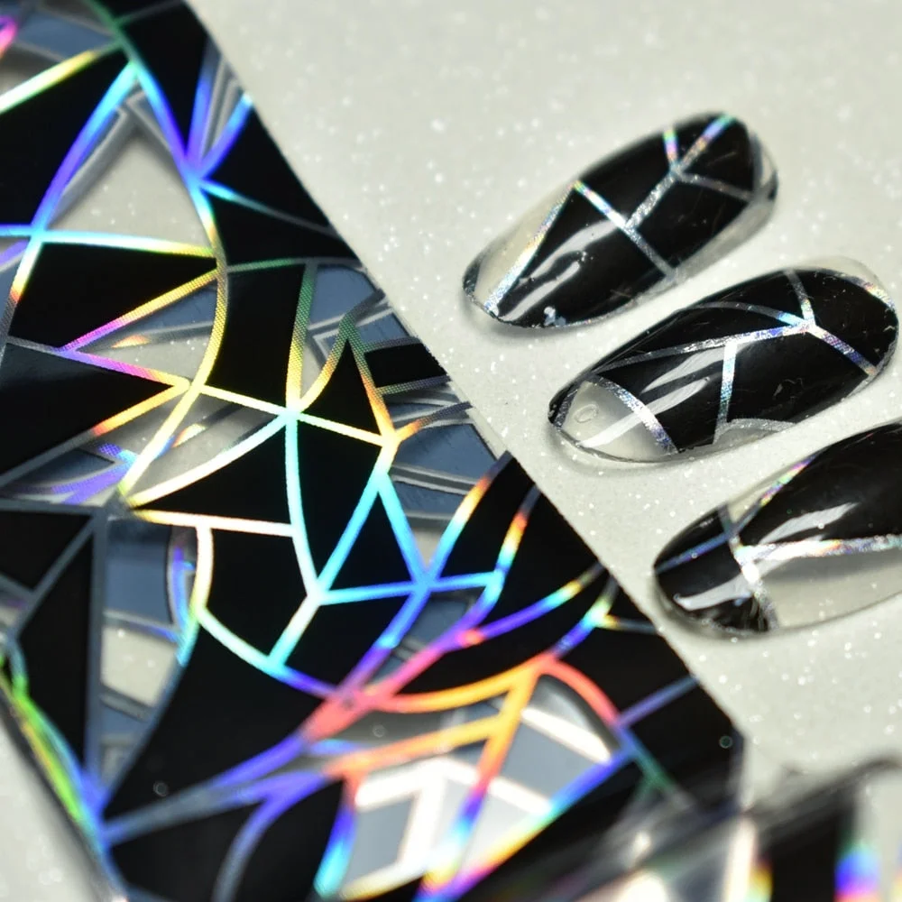 More Than 250 Design Beautiful Designed Nail Art Product Nail Glue transfer Foil Beautiful Flower Purple Orange-Nail Inspo