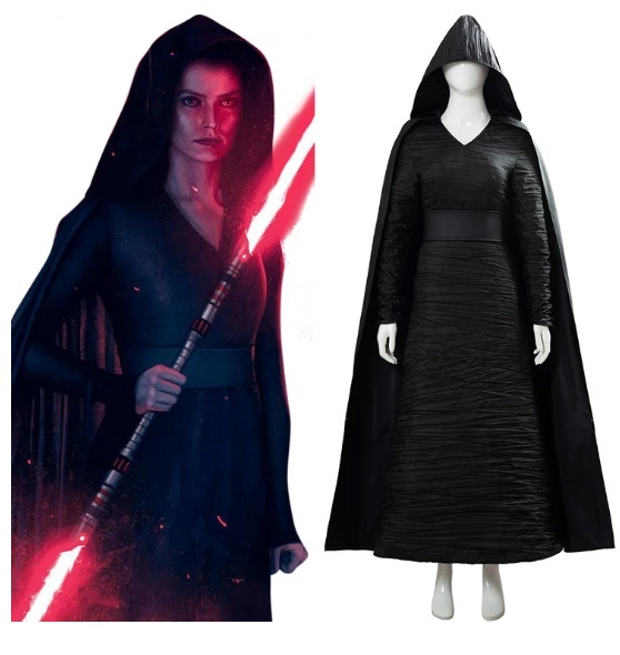 Star Wars The Rise Of Skywalker Dark Side Rey Cosplay Costume