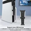 5 Ports USB Hub USB Port Extender for PlayStation 5 Pro Console Disc & Digital