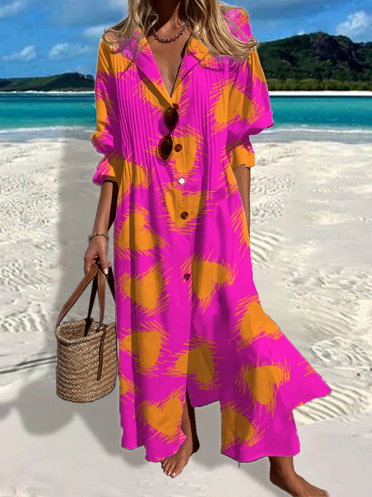 Hearts Women's Print Holiday Dresses