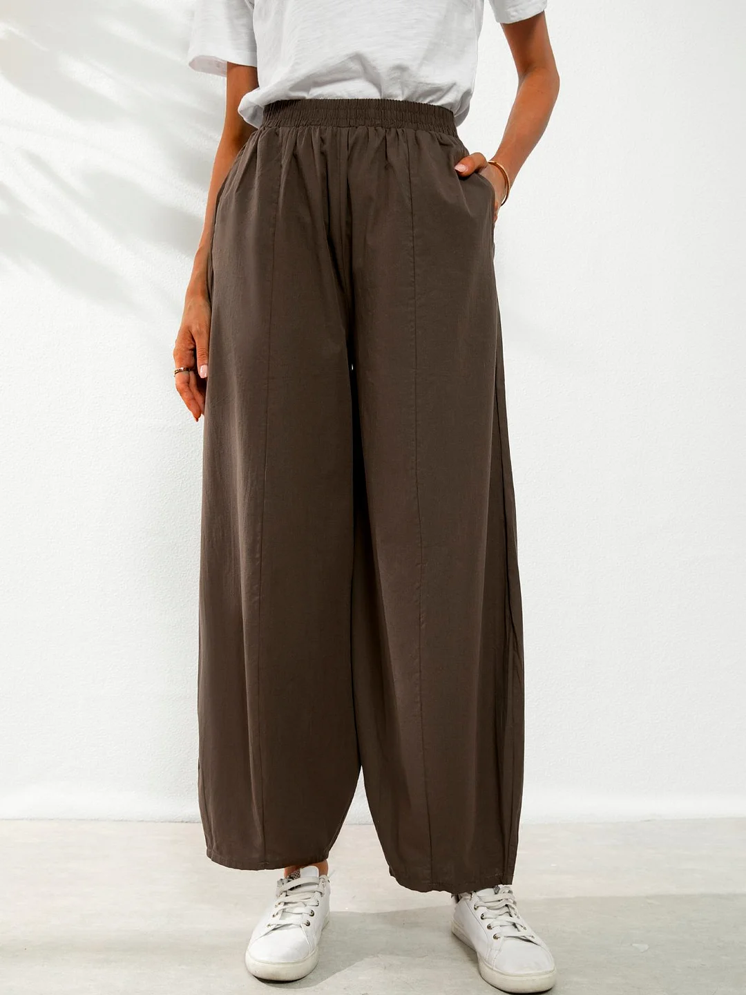 Plain Cotton Shift Pants