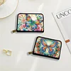 2pcs Butterfly Pattern Diamond Painting Fashion Card Holder Compact Coin Purse