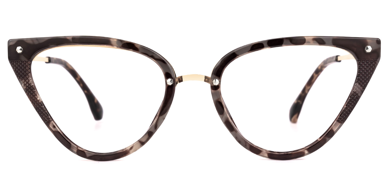 Nakitta Schwarz-Tortoise Cateye Brille Schwarz-Tortoise